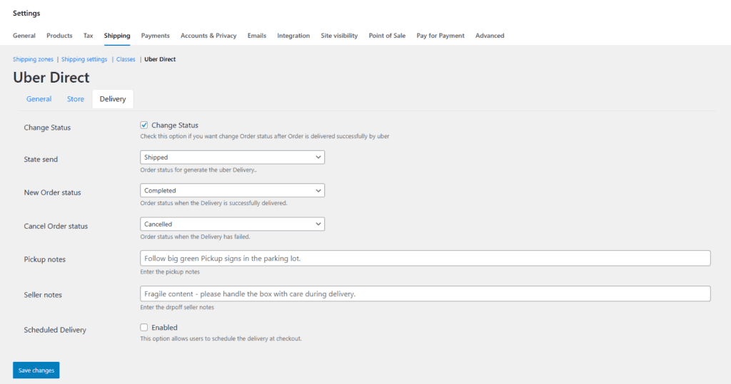 Uber Direct Plugin