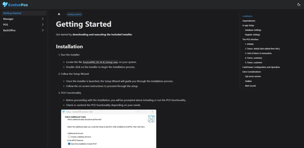 EvolvePOS Docs